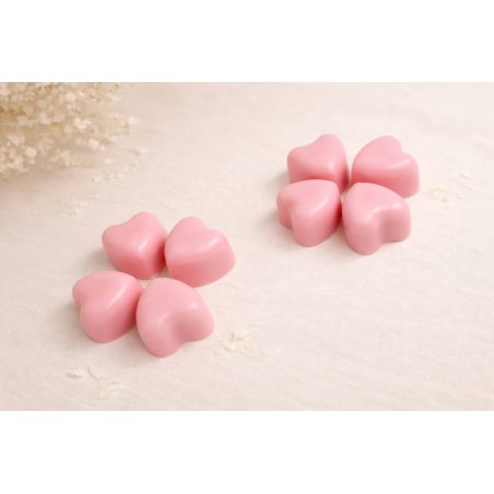 Fondants parfumés cœurs artisanaux – 1 à 12 cœurs au choix