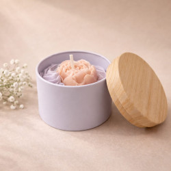 Bougie chantilly parfumée en pot métal – Senteur au choix