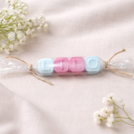 Fondants parfumés lettres personnalisées – prénom ou mot