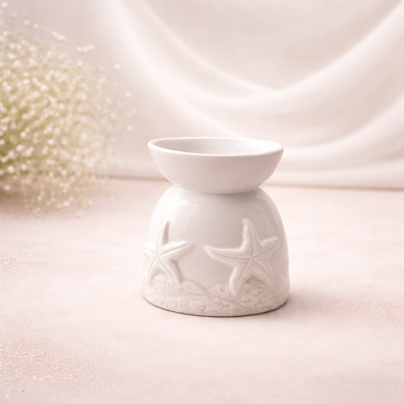 Brûleur parfumé céramique étoiles de mer | Diffuseur fondants