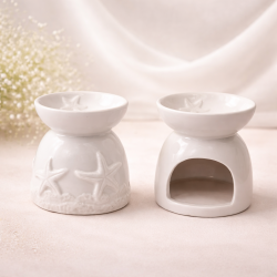 Brûleur parfumé céramique étoiles de mer | Diffuseur fondants