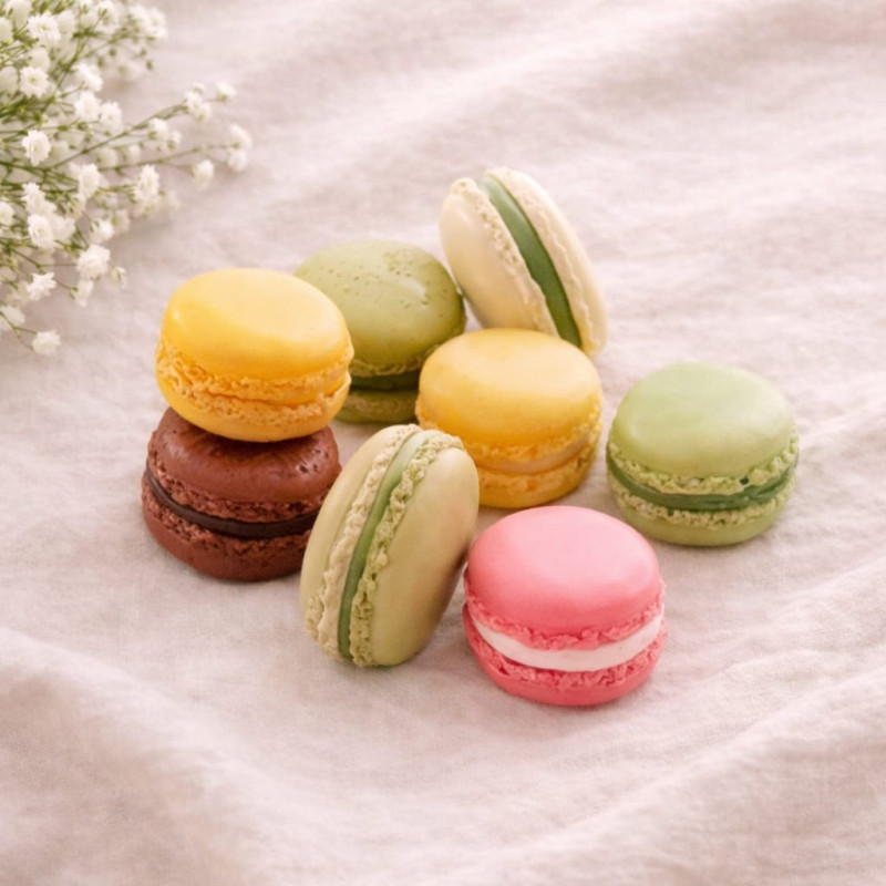 Fondant parfumé macaron 14 g – couleur et senteur au choix