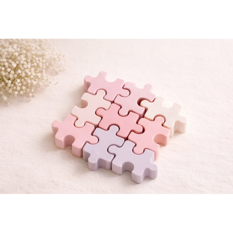 Fondant parfumé puzzle 30 g – couleur et senteur au choix