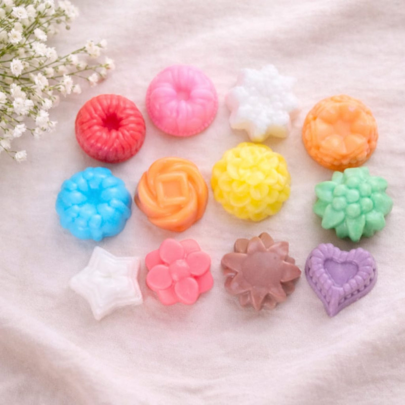 Fondant parfumé 8 g artisanal – forme, couleur et senteur au choix